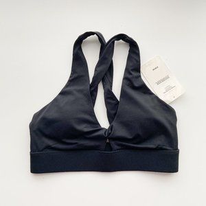Fabletics Oasis Twist-Top Sports Bra – Black (M) NWT